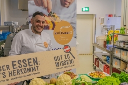Abteilungsleiter Benjamin Ghali Zentralküche Wegscheid Kulinario