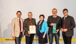 Präsident Siegfried Huber, LK-Kärnten,Ing. Herbert Brunner, Direktor LFS St. Andrä, Ptere Pirker, Wirtschaftsleitung LFS St. Andrä, LHSt. Matin Gruber; Landesregierung Kärnten 